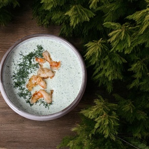 Арктический суп с креветкой