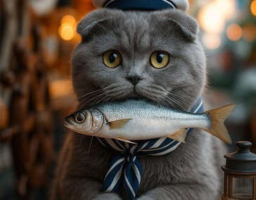 Конкурс «Кошка Плюша и её морские приключения»